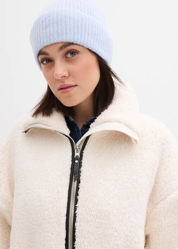 Oversized jakke i pilefleece, bonprix