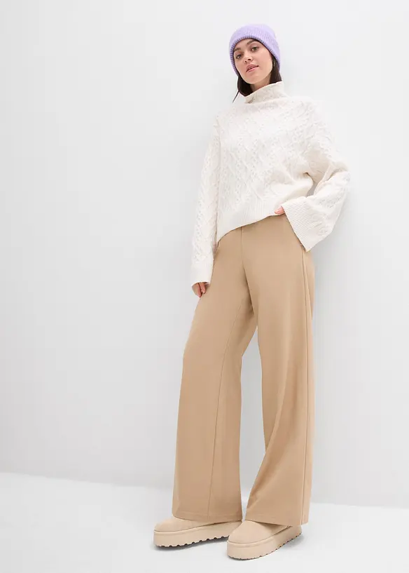 Kabelstrikket genser, bonprix