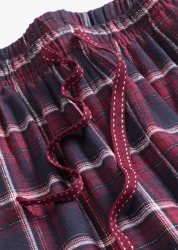 Vevd pyjamasbukse i flanell, leveres med gavepose, bonprix
