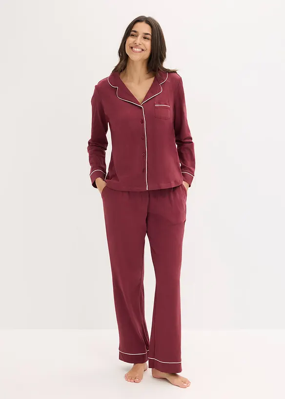 Pyjamas i 100% bomull, bonprix