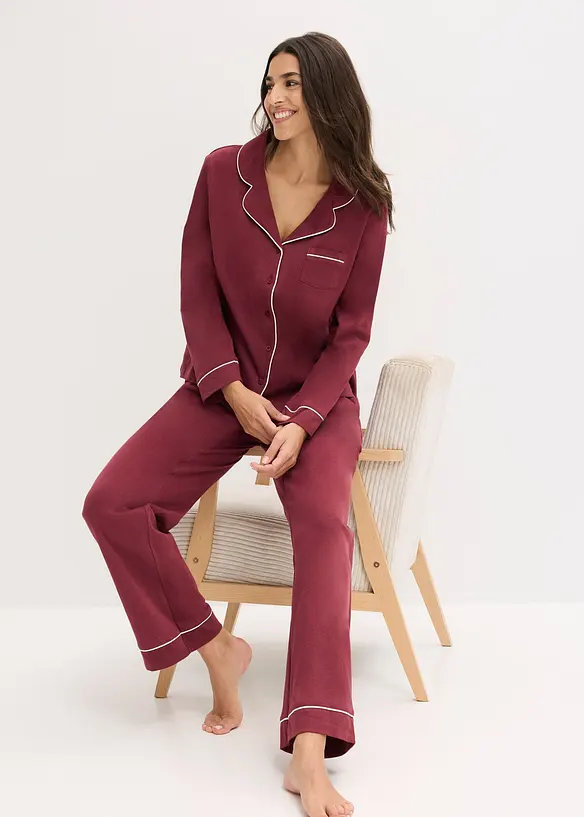Pyjamas i 100% bomull, bonprix