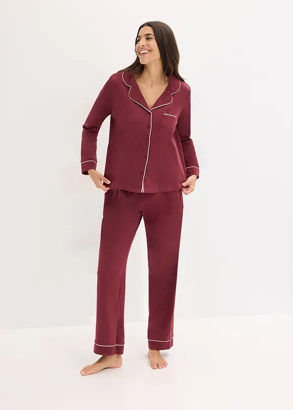 Pyjamas i 100% bomull, bonprix