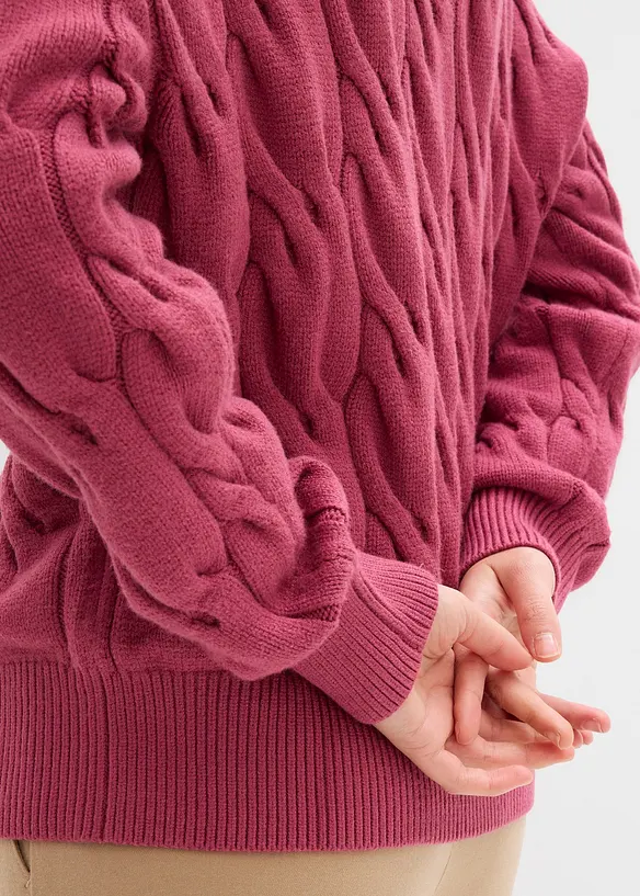 Oversized genser i myk viskosemiks, bonprix