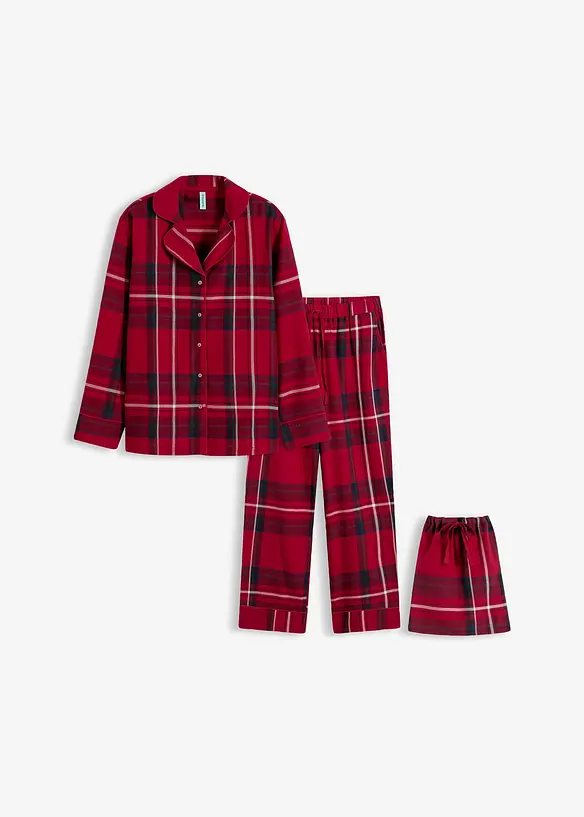 Vevd pyjamas i flanell, bonprix