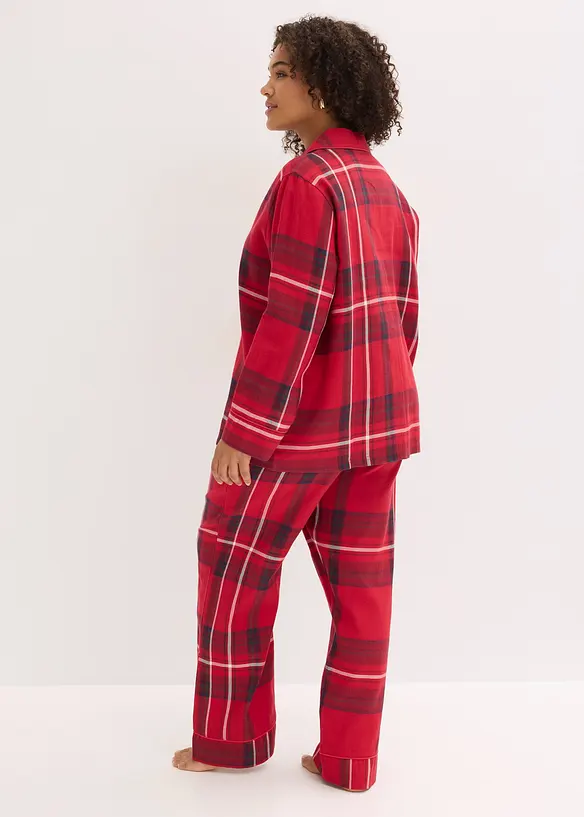 Vevd pyjamas i flanell, bonprix