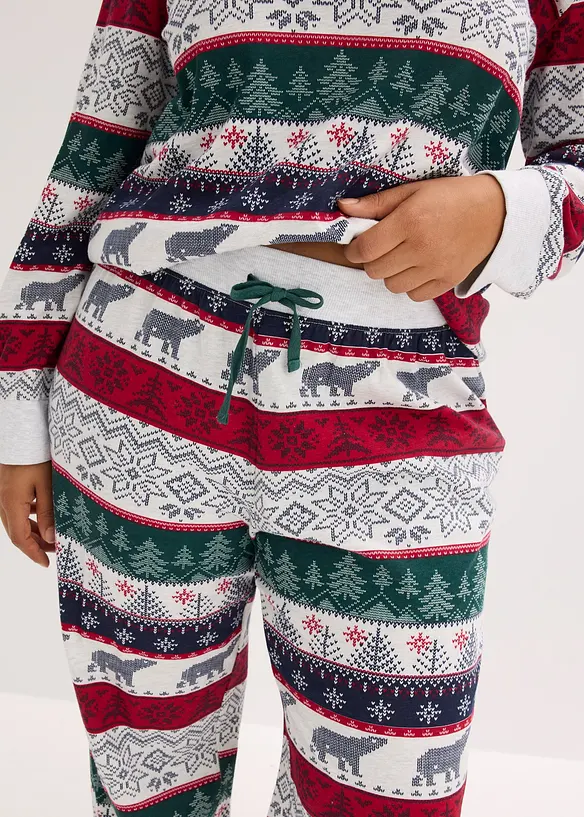 Pyjamas i myk bomull, leveres med gavepose, bonprix