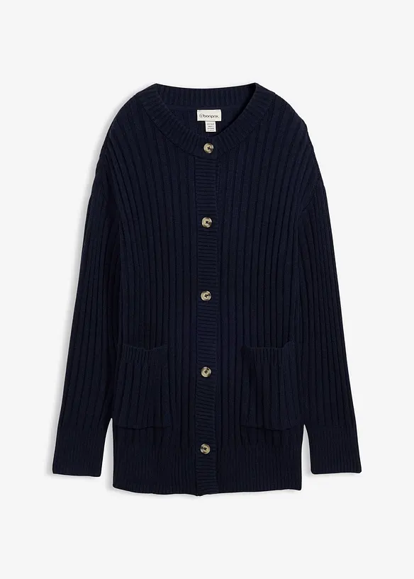 Cardigan i myk viskosemiks, bonprix