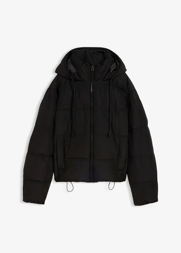 Kort, vattert jakke, bonprix