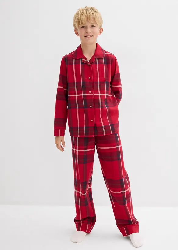 Pyjamas i myk bomullsflanell (2-delt sett), bonprix