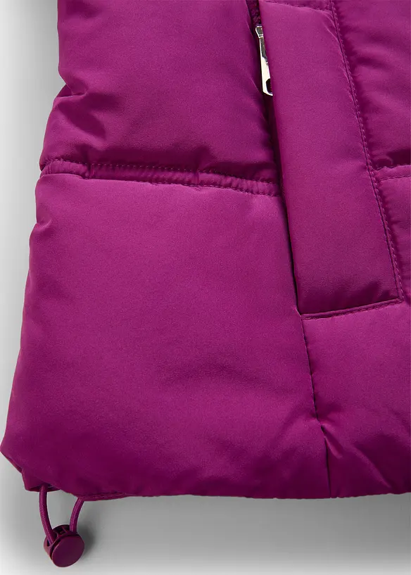 Kort, vattert jakke, bonprix