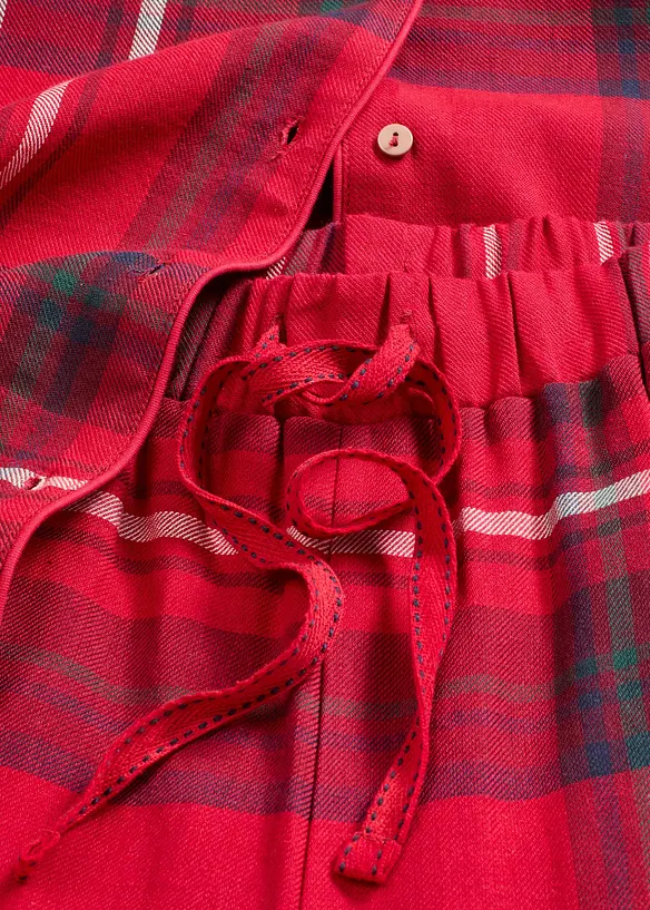 Vevd pyjamas i flanell, bonprix