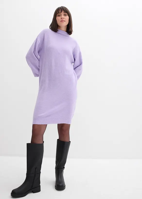 Kjole i strukturstrikk, bonprix