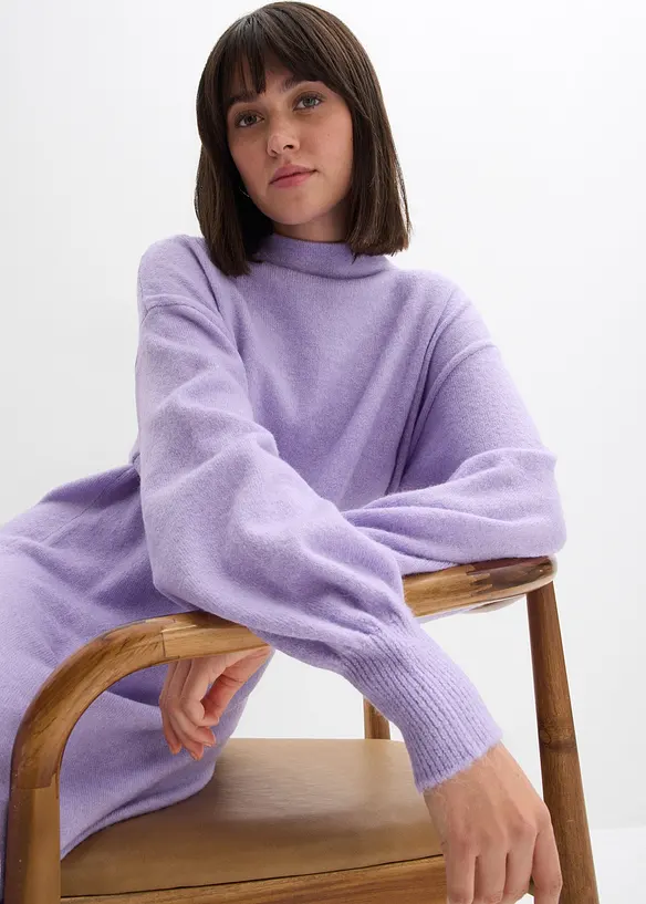 Kjole i strukturstrikk, bonprix