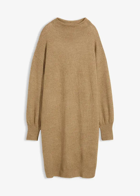 Strikket kjole i melert garn, bonprix