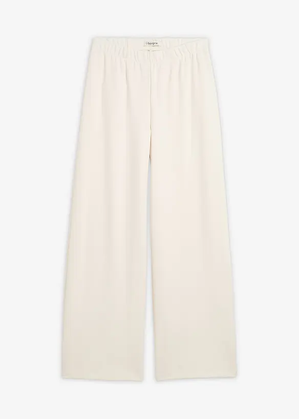 Bukse i behagelig Punto di Roma-materiale med vide ben, bonprix
