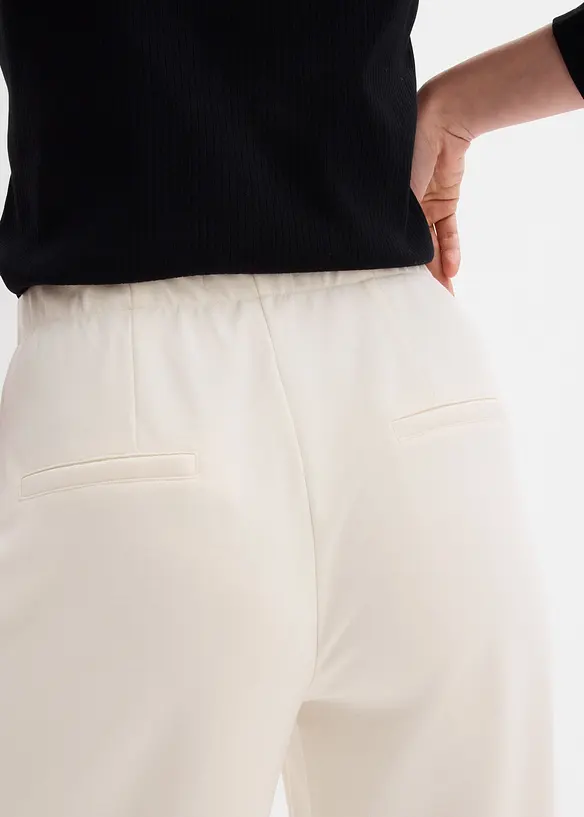 Bukse i behagelig Punto di Roma-materiale med vide ben, bonprix