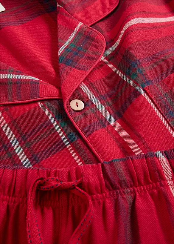 Flanellpyjamas i myk bomull, leveres med gavepose, bonprix