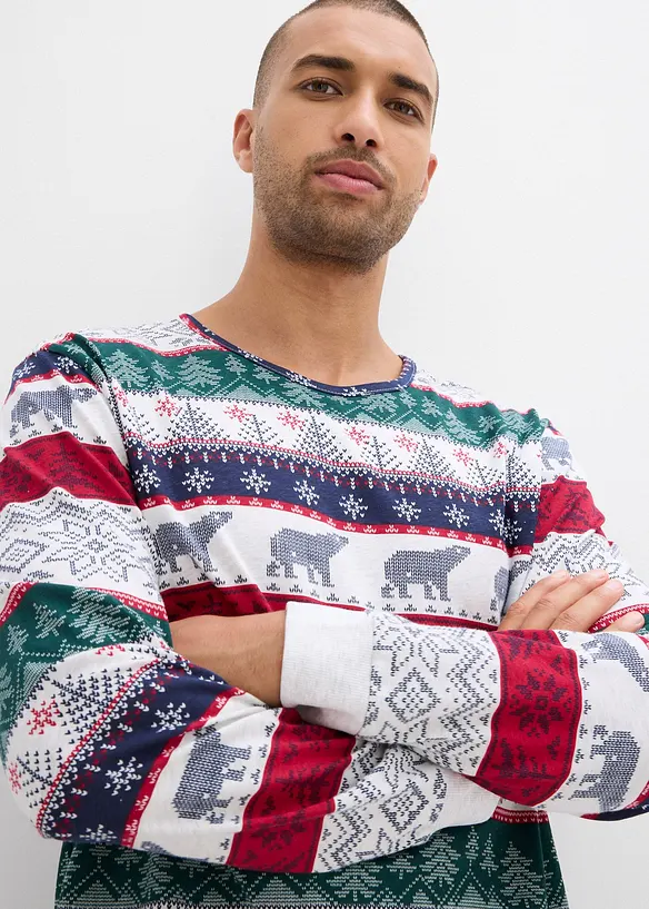 Pyjamas i 100% bomull, leveres med gavepose, bonprix