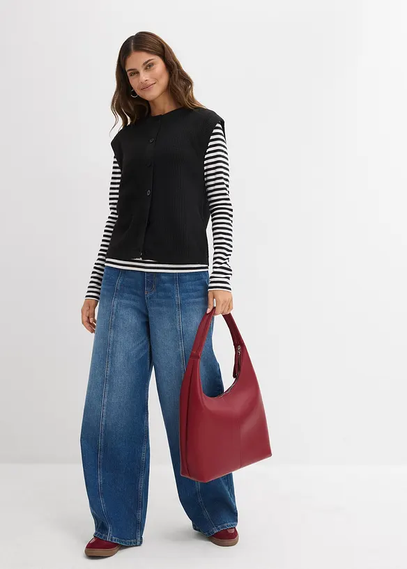 Grovstrikket vest, bonprix