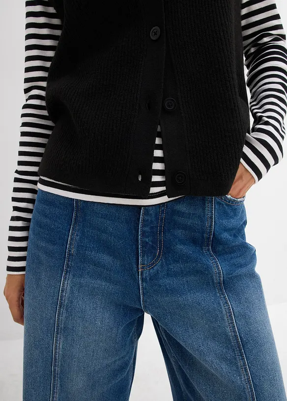 Grovstrikket vest, bonprix