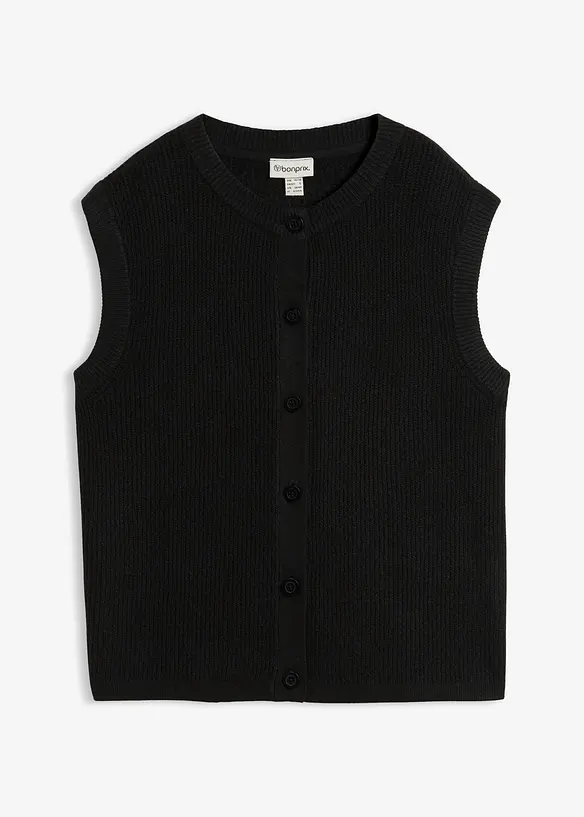 Grovstrikket vest, bonprix