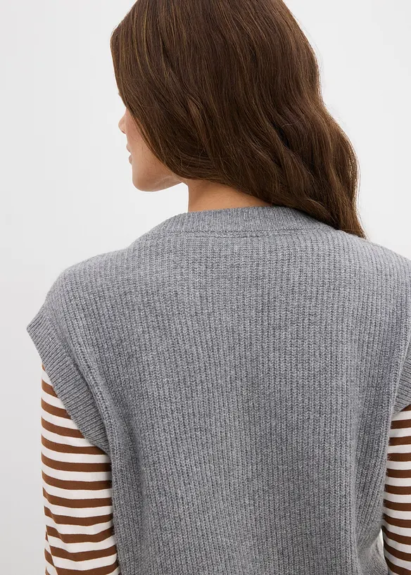 Strikket vest, bonprix