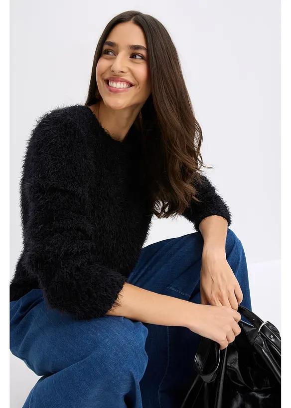 Grovstrikket genser, bonprix