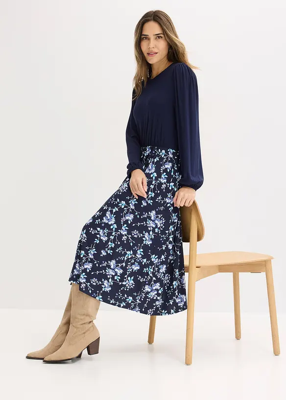 Jerseykjole i viskosemiks, bonprix