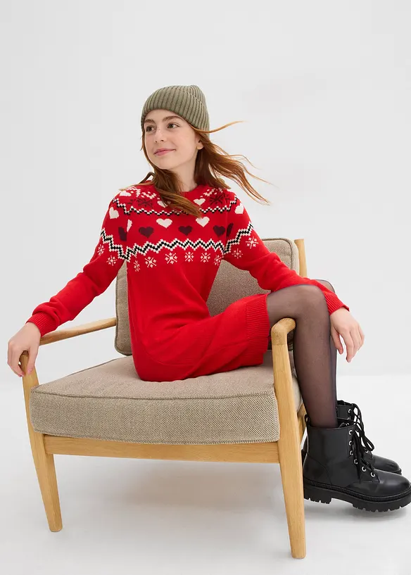 Strikket kjole, bonprix