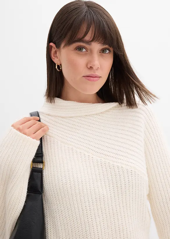 Ribbestrikket kjole, bonprix