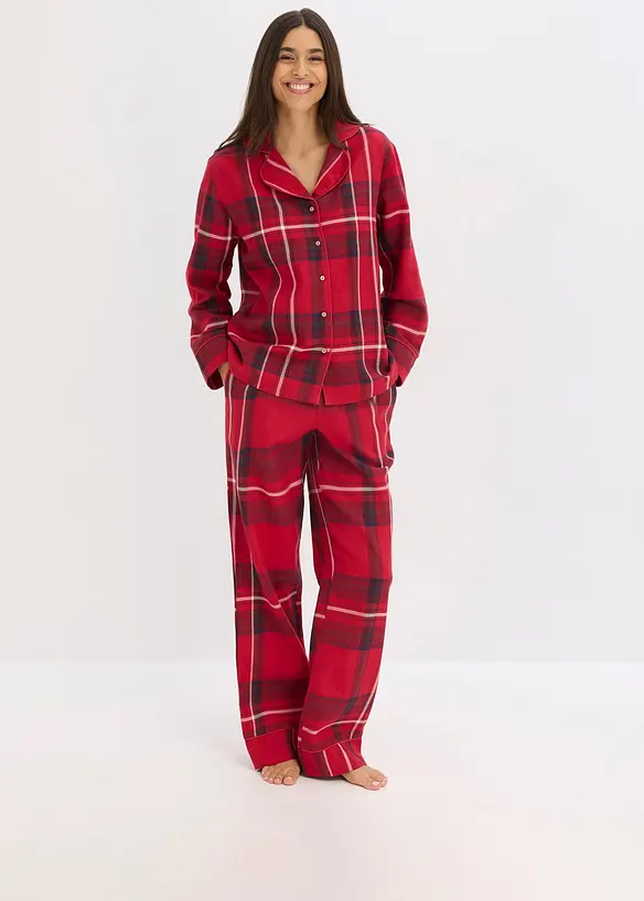 Vevd pyjamas i flanell, bonprix