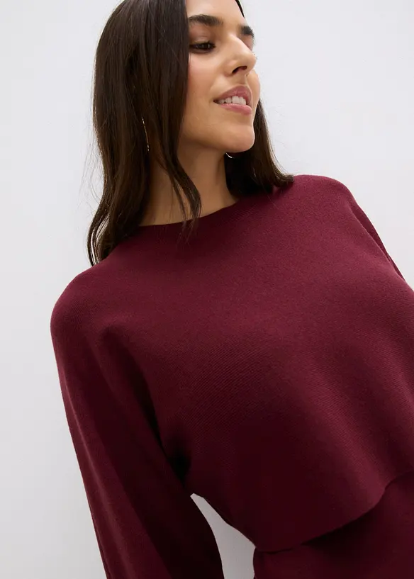 Strikket kjolesett  (2-delt sett), bonprix