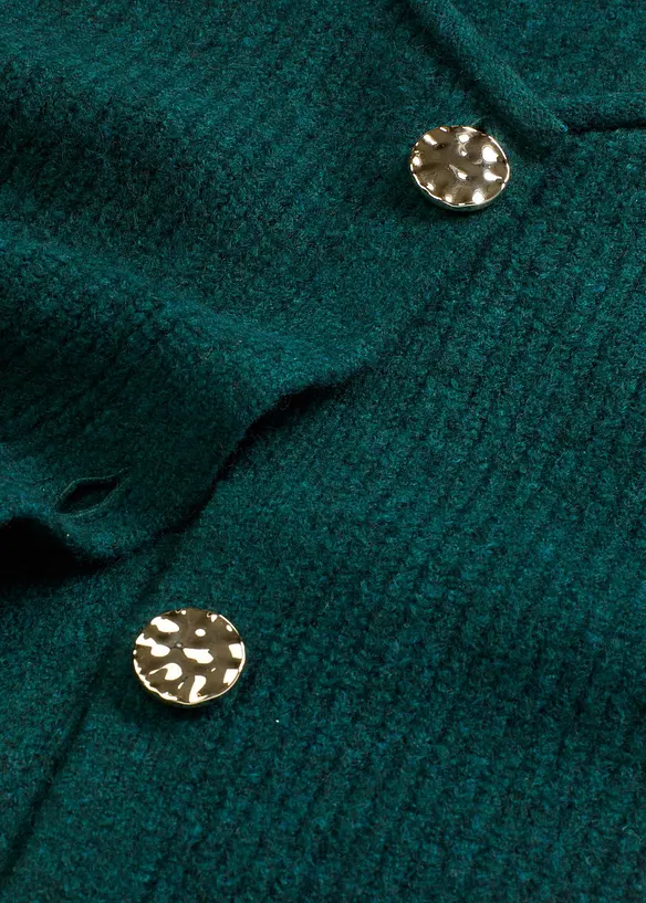 Strikket vest med dekorative knapper, bonprix