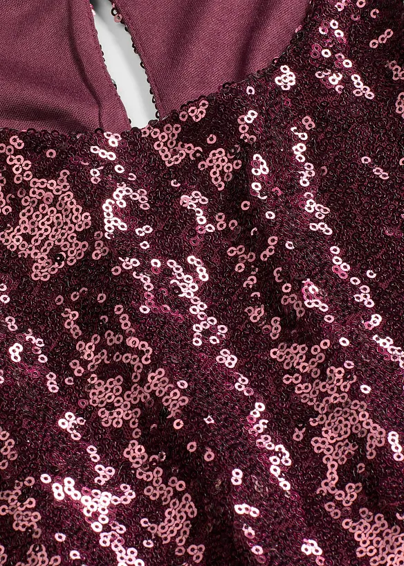 Langermet paljettopp, bonprix