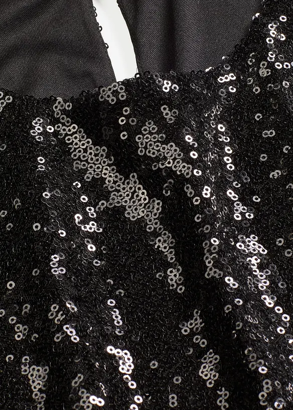 Langermet paljettopp, bonprix