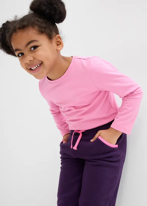 Joggebukse i fleece, bonprix