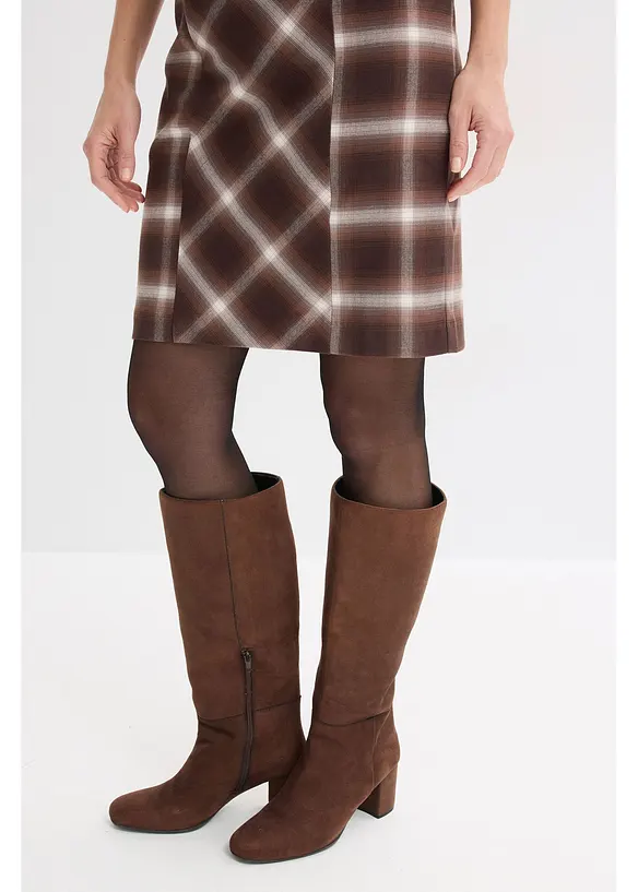 Kjole med rutem&oslash;nster, bonprix