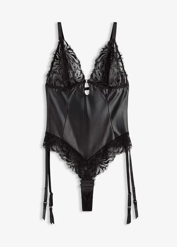 Body med blonder og avtagbar str&oslash;mpeholder, bonprix