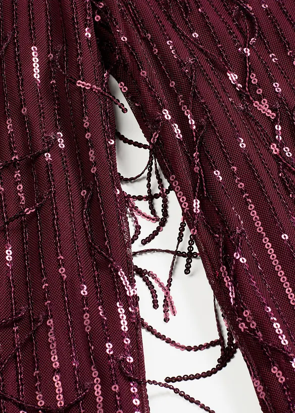 Paljettbukse med frynser, bonprix