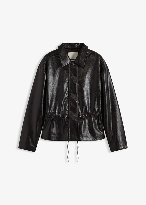 Jakke i imitert lakkskinn, bonprix