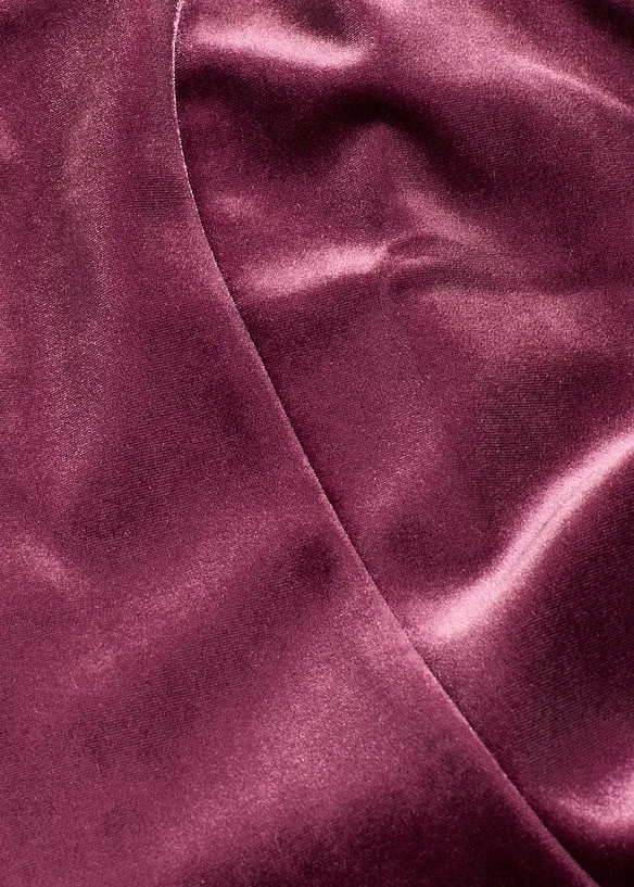 Minikjole i myk fløyel, bonprix