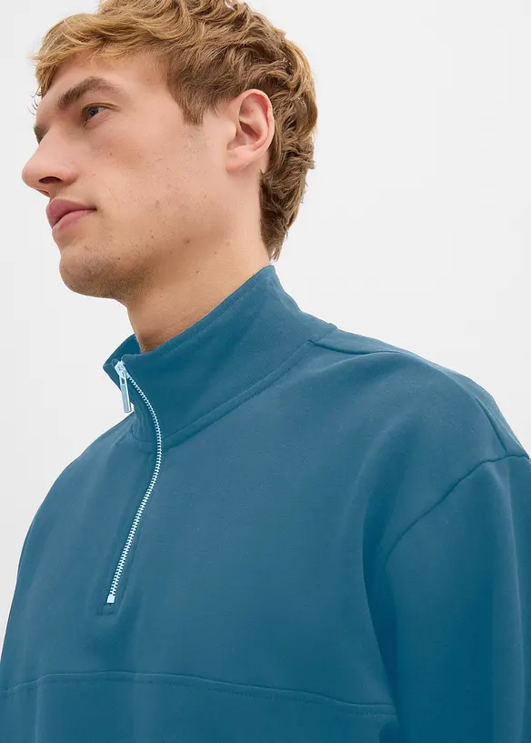 Oversized sweatshirt i 100% &oslash;kologisk bomull, bonprix