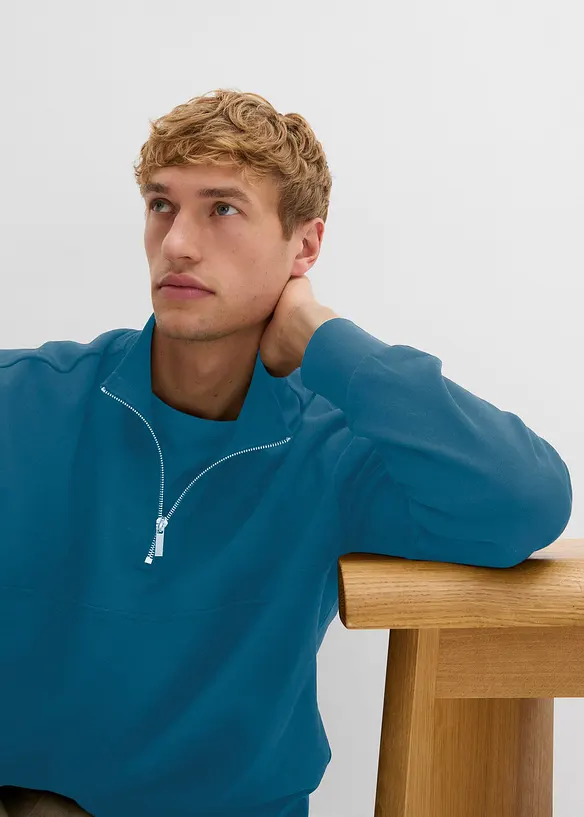 Oversized sweatshirt i 100% &oslash;kologisk bomull, bonprix