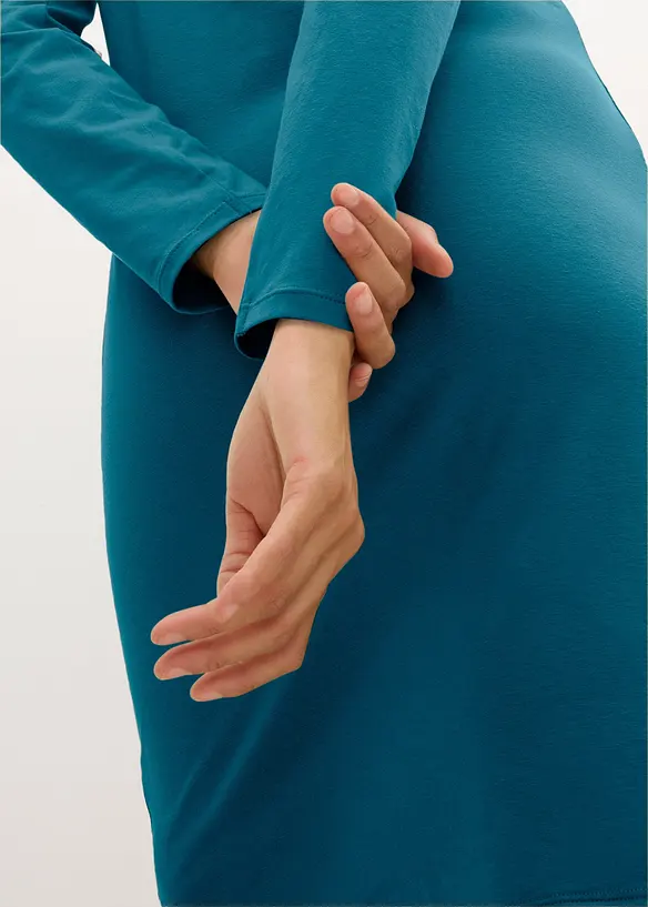 Jerseykjole med V-hals (2-pack), bonprix