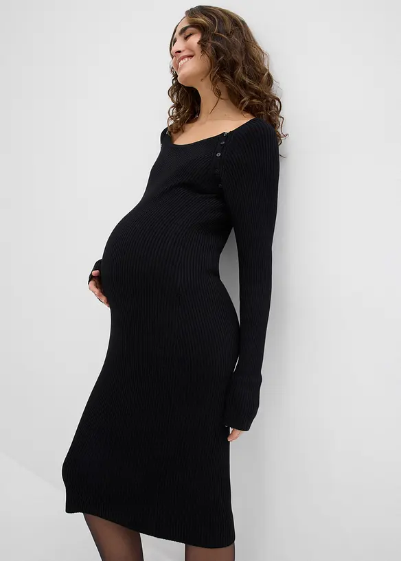 Mamma- og ammekjole i strikk, bonprix