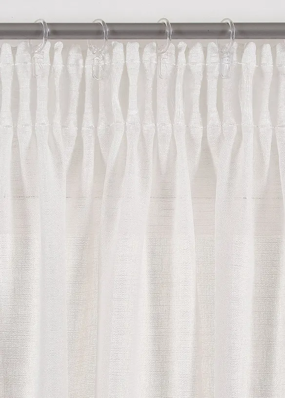 Gardin i strukturmateriale, fås også i ekstra lang (1-pack), bonprix