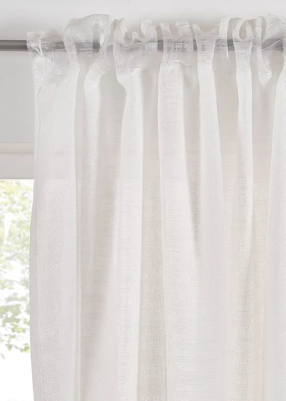 Gardin i strukturmateriale, fås også i ekstra lang (1-pack), bonprix