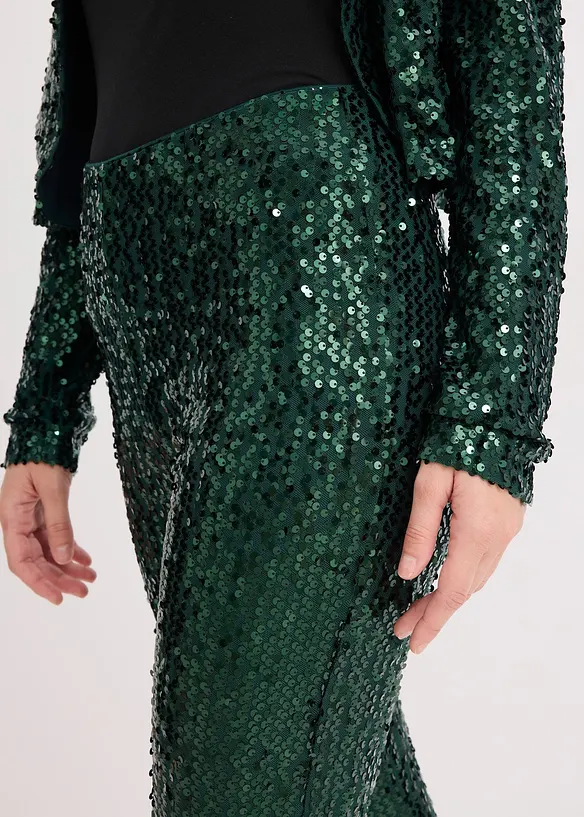 Bukse med paljetter, bonprix