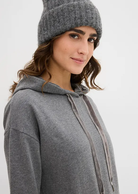 Sweatshirtkjole i 100% bomull, bonprix