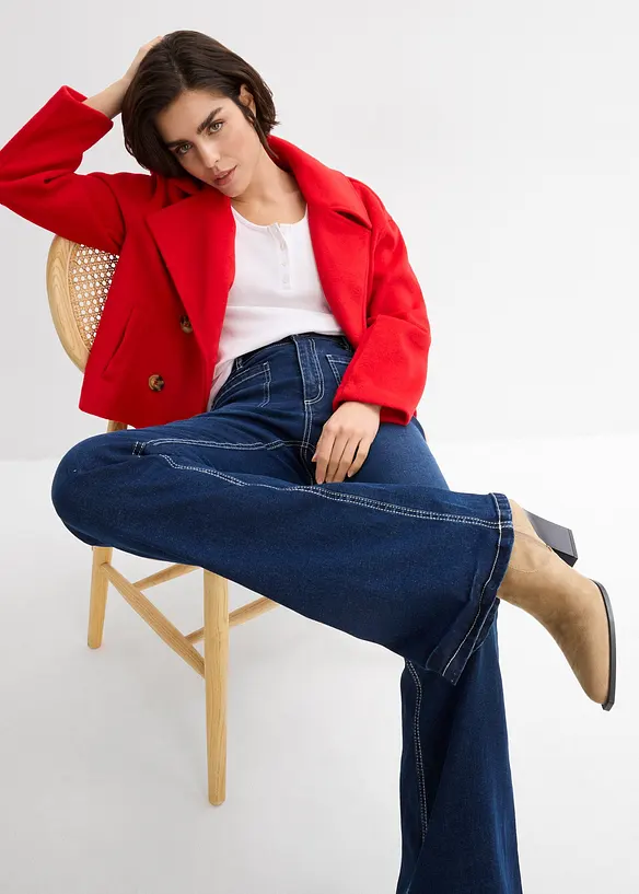 Bootcut-jeans High Waist, Stretch Full Length, bonprix